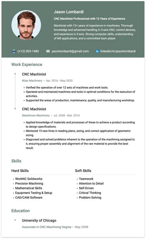 cnc machine service engineer resume sample|free cnc machinist resume samples.